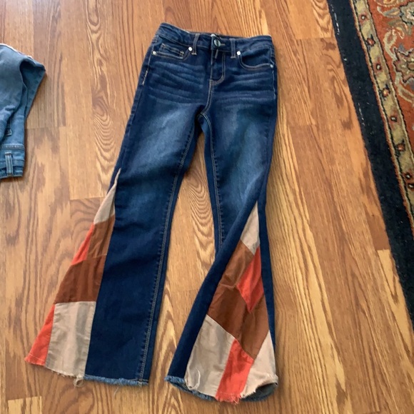 Denim blue Jean  bell bottoms size 10 nova kids retro hippy - Picture 5 of 6